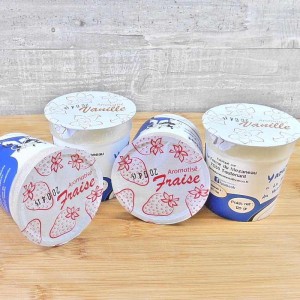 Yaourts Fraise et Vanille