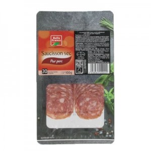 Saucisson sec tranché 