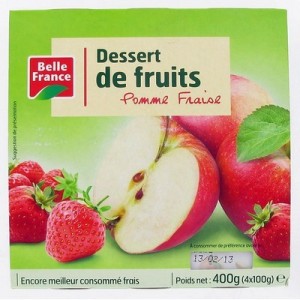 Compote pomme fraise 