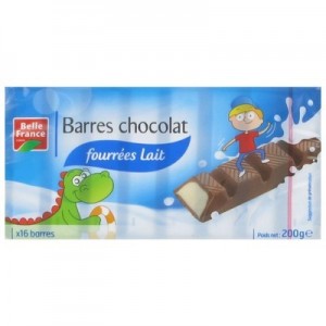 Barres chocolat fourrées 