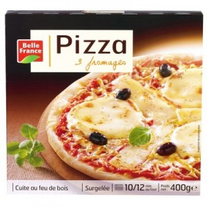 Pizza 3 fromages feu bois 