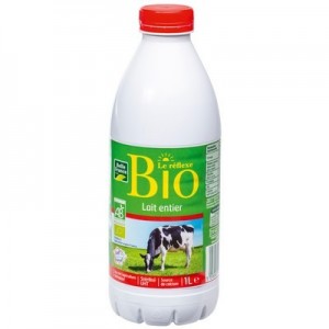 Lait entier uht bio 