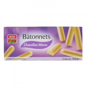 Batônnets chocolat blanc 