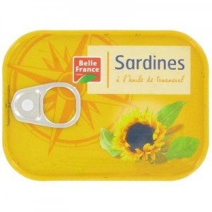 Sardines l'huile de tournesol 