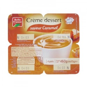 Crème dessert caramel 