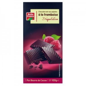 Chocolat noir pépites framboise 