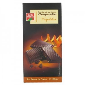 Chocolat noir écorces d'orange 