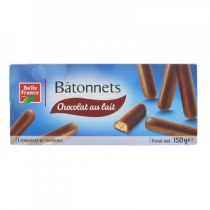 Batônnets chocolat au lait 