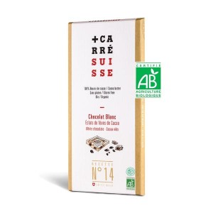Chocolat blanc fèves de cacao 